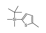 tert-butyl-dimethyl-(5-methylthiophen-2-yl)silane Structure