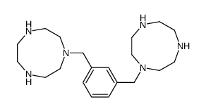 1-[[3-(1,4,7-triazonan-1-ylmethyl)phenyl]methyl]-1,4,7-triazonane结构式