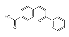 4-(3-oxo-3-phenylprop-1-enyl)benzoic acid结构式