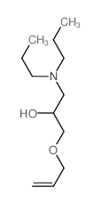 1-(dipropylamino)-3-prop-2-enoxy-propan-2-ol结构式