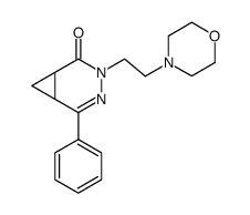 3-(2-morpholin-4-yl-ethyl)-5-phenyl-3,4-diaza-bicyclo[4.1.0]hept-4-en-2-one结构式