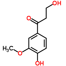 3,4'-二羟基-3'-甲氧基苯丙酮结构式