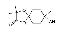 8-hydroxy-3,3,8-trimethyl-1,4-dioxaspiro[4.5]decan-2-one结构式