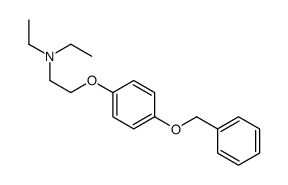 N,N-diethyl-2-(4-phenylmethoxyphenoxy)ethanamine Structure