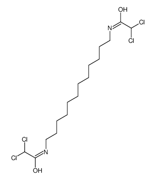 2,2-dichloro-N-[12-[(2,2-dichloroacetyl)amino]dodecyl]acetamide结构式