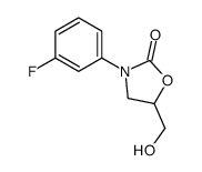 3-(3-fluorophenyl)-5-(hydroxymethyl)oxazolidin-2-one结构式