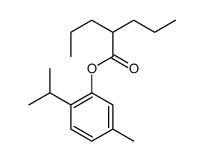 (5-methyl-2-propan-2-ylphenyl) 2-propylpentanoate Structure