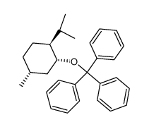 (1S,2R,4S)-1-isopropyl-4-methyl-2-trityloxy-cyclohexane结构式