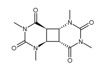 trans,anti-(1,3-dimethyluracil) dimer Structure