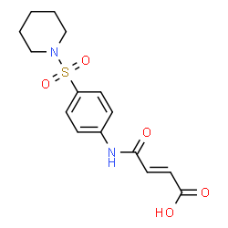 3-[4-(PIPERIDINE-1-SULFONYL)-PHENYLCARBAMOYL]-ACRYLIC ACID structure