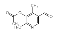 (5-formyl-2,4-dimethyl-pyridin-3-yl) acetate结构式