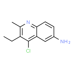 4-CHLORO-3-ETHYL-2-METHYL-QUINOLIN-6-YLAMINE structure