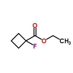 Cyclobutanecarboxylicacid,1-fluoro-,ethylester Structure