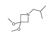 Azetidine, 3,3-dimethoxy-1-(2-methylpropyl)- (9CI) structure