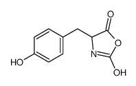 4-[(4-hydroxyphenyl)methyl]oxazolidine-2,5-dione结构式