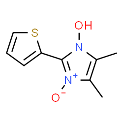 1H-Imidazole, 1-hydroxy-4,5-dimethyl-2-(2-thienyl)-, 3-oxide (9CI)结构式