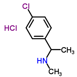 1-(4-Chlorophenyl)-N-methylethanamine hydrochloride (1:1) Structure