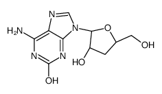 6-amino-9-[(2R,3R,5S)-3-hydroxy-5-(hydroxymethyl)oxolan-2-yl]-1H-purin-2-one Structure