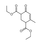 4-Methyl-6-oxo-4-cyclohexene-1,3-dicarboxylic acid diethyl ester Structure