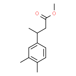 β,3,4-Trimethylbenzenepropanoic acid methyl ester structure