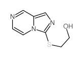 2-(1,4,8-triazabicyclo[4.3.0]nona-2,4,6,8-tetraen-9-ylsulfanyl)ethanol结构式