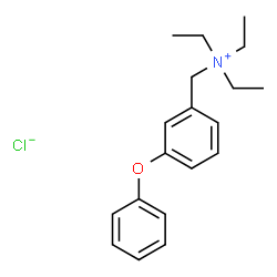 3-phenoxybenzyltriethylammonium Structure