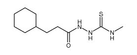 2-(3-cyclohexylpropanoyl)-N-methylhydrazinecarbothioamide结构式