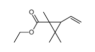 ethyl 3-ethenyl-1,2,2-trimethylcyclopropane-1-carboxylate结构式