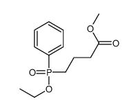 methyl 4-[ethoxy(phenyl)phosphoryl]butanoate Structure