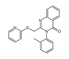 3-(2-methylphenyl)-2-(pyridin-2-ylsulfanylmethyl)quinazolin-4-one Structure