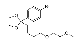 2-(4-bromophenyl)-2-[4-(2-methoxyethoxy)butyl]-1,3-dioxolane Structure