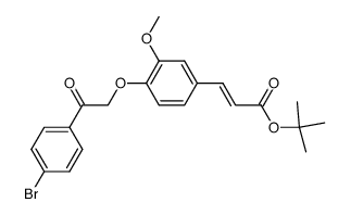 t-Butyl-O-p-bromphenacylferulat Structure