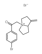 1-(4-bromophenyl)-2-(1-methylidene-2,3,5,6,7,8-hexahydropyrrolizin-4-yl)ethanone结构式