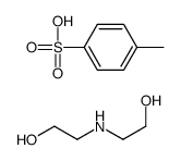 bis(2-hydroxyethyl)ammonium toluene-p-sulphonate结构式