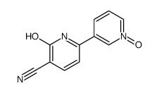 6-(1-oxidopyridin-1-ium-3-yl)-2-oxo-1H-pyridine-3-carbonitrile Structure