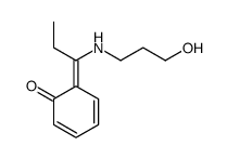 6-[1-(3-hydroxypropylamino)propylidene]cyclohexa-2,4-dien-1-one Structure