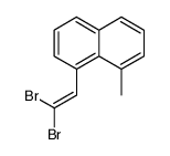 1.1-Dibrom-2-(8'methyl-1-naphthyl)-ethen Structure