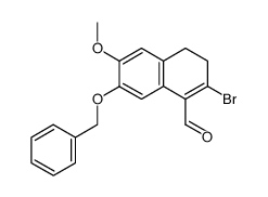 7-benzyloxy-2-bromo-3,4-dihydro-6-methoxy-1-naphthaldehyde结构式