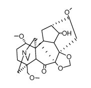 (14S,16S)-20-Ethyl-14-hydroxy-1α,16-dimethoxy-4-methoxymethyl-7,8-methylenebisoxyaconitan-6-one结构式