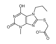 2-(3-methyl-2,6-dioxo-7-propylpurin-8-yl)sulfanylacetate Structure