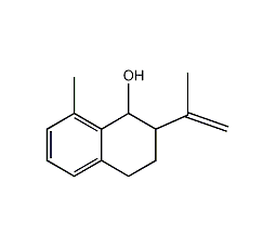 (1R*,2S*)-2-Isopropenyl-8-methyl-1,2,3,4-tetrahydronaphthalen-1-ol Structure