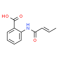 Benzoic acid, 2-[[(2E)-1-oxo-2-butenyl]amino]- (9CI) Structure