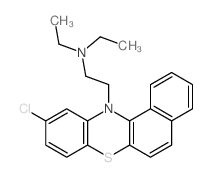 2-(10-chlorobenzo[a]phenothiazin-12-yl)-N,N-diethylethanamine Structure