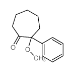 Cycloheptanone,2-methoxy-2-phenyl-结构式