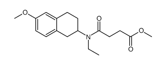 methyl 4-(ethyl(6-methoxy-1,2,3,4-tetrahydronaphthalen-2-yl)amino)-4-oxobutanoate Structure