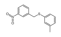 1-methyl-3-[(3-nitrophenyl)methylsulfanyl]benzene结构式