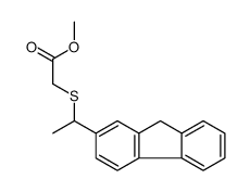 (1-(2-Fluorenyl)-aethylmercapto)essigsaeuremethyl ester [German]结构式