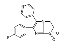 6-(4-fluorophenyl)-5-pyridin-4-yl-2,3-dihydroimidazo[2,1-b][1,3]thiazole 1,1-dioxide Structure