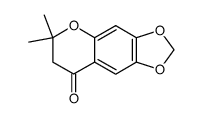 2,2-dimethyl-6,7-methylenedioxy-4-chromanone Structure