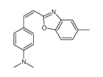 N,N-dimethyl-4-[2-(5-methyl-1,3-benzoxazol-2-yl)ethenyl]aniline Structure